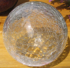 Wetterfest Glas Kugel Farblos