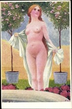 Künstler Ak Herzig, O., Frauenakt, Busen - 4379983