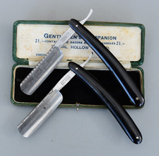 Set 2 Vintage Silber Stahl