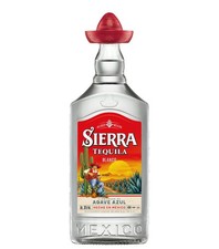 Sierra Tequila Blanco / 35 % vol / 0,7 Liter-Flasche mit rotem Hut