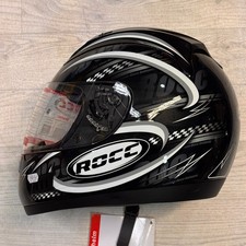 ROCC Integral Motorrad Straße Helm Erwachsene Gr: XS 53-54cm schwarz