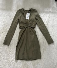 Zara Leinen Misch Khaki sommer