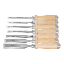 MHG Stechbeitel-Satz Meißel 7 St. Stechbeitel Set Holzheft Schreinerwerkzeug