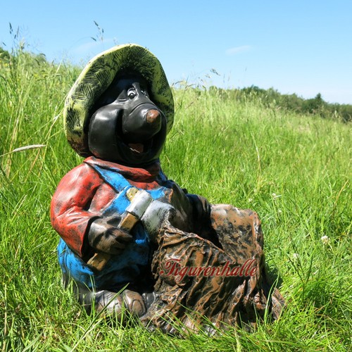 Maulwurf gartenfigur - maulwurf,
