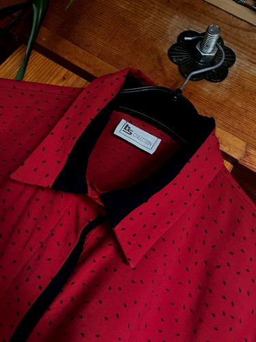 Designer bluse rot - designer, (kirsch)