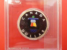 Kanada, Dollar, Olympische Spiele, 2010, Silber, PP, original, farbig
