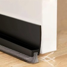 100cm zugluftstopper schwarz - zugluftstopper,