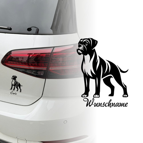 Auto aufkleber boxer hund - |,