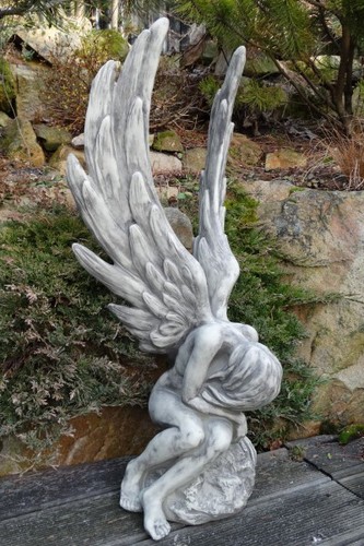 Engel athene steinfigur - engel,