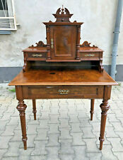 schöner Grunderzeit Damenschreibtisch Sekretär Nussbaum top