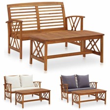 2-tlg. Akazie Gartenmöbel Set