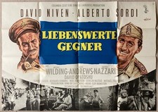 DIN A0 Großplakat David Niven Grafik Rolf Goetze Liebenswerte Gegner