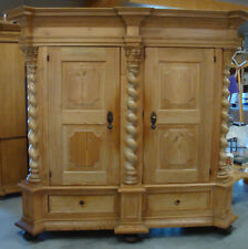 Antik massiv Fichte Kleiderschrank Dielenschrank Schrank handarb. Schreiner