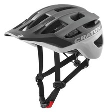 Cratoni Fahrrad Helm AllRace MTB Anthrazit Weiß Matt Gr. M/L (56-61cm)