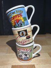 Espresso Tassen Bunt Vintage 3er Set