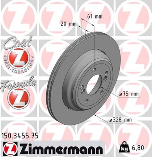 Zimmermann bremsscheibe - 1x,