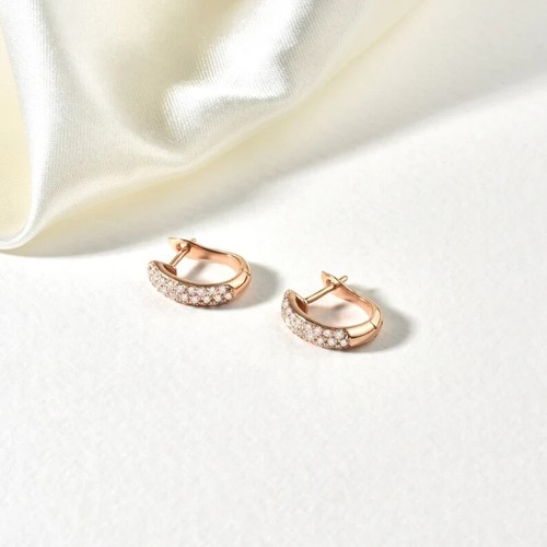 Half pave creolen - pave, 14k