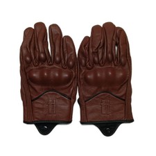 Harssidanzar Herren Vollfinger Ziegenleder Leder Touchscreen Motorradhandschuhe