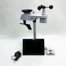 Uzoli Professionelle Wetterstation WLAN mit Regenmesser und Windmesser