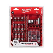 Milwaukee 4932492007 - Set Wendeschneidplatten und Bits mit Wendeschneidplattenhalter 70-teilig Shockwave