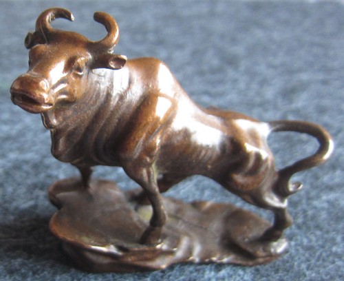 Bronze bronzefigur stier - bronze,,