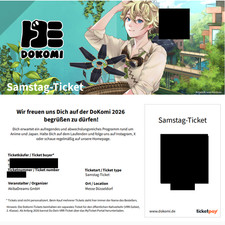 Dokomi 2026 samstag ticket - 1x,