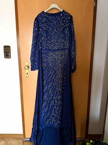 Damen abendkleid lang - lang, blau