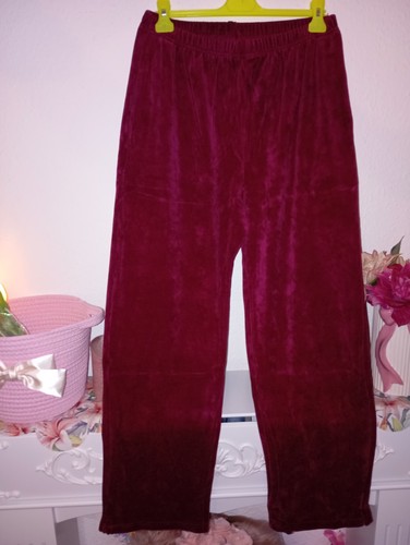 Neu dunkelrote damen samt hose - samt,
