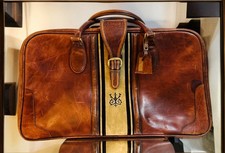 Edel Vintage 60er 70er Lederkoffer Leder Echtleder Koffer Oldtimer Retro