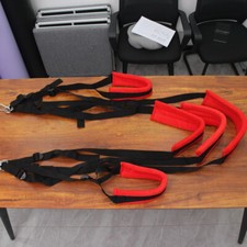 360 Spinning Sling Rot/Schwarz Swing Paar Liebe Position Beihilfen Bondage BDSM