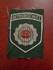 DDR NVA Uniform Aufnäher Hemd Abzeichen Betriebsschutz Original