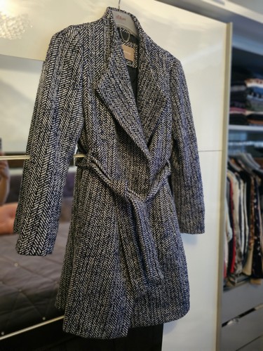 Mantel jacke winterjacke blau - jacke,