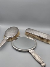 3 Teiliges Frisierset Neusilber