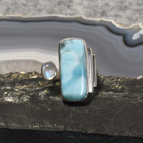 Larimar ring 925er - larimar, silber