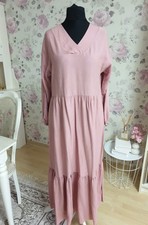 Damen maxikleid rosa m - rosa,