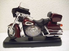 Harley Motorrad Uhrenwecker mit Licht + Sound, Retro Biker Design, gebraucht