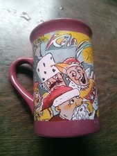 Tasse Weihnachtsmarkt Köln 2001 am Kölner Dom Glühwein Dreigestirn