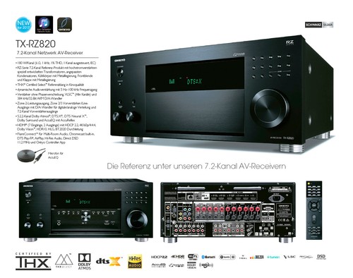 Onkyo rz820 thx dolby atmos - onkyo,