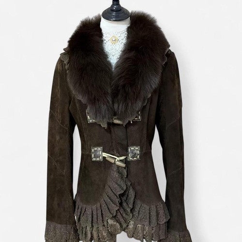 Braune cropped lederjacke mit - cropped-lederjacke,