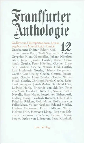 Frankfurter anthologie - frankfurter,