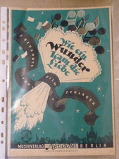 Musiknoten " Wie ein Wunder kam die Liebe " - 7 Bekannte Schlager -für Akkordeon