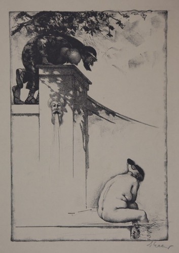 Radierung georg oskar erler - georg,