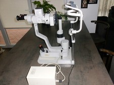 Zeiss 10 SL/O, Spaltlampe und Ophthalmometer mit Kopfstütze und Trafo
