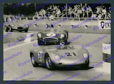 Foto Jean Behra Porsche 718 Spyder RSK Tony Brooks Tourist Trophy Goodwood 1958