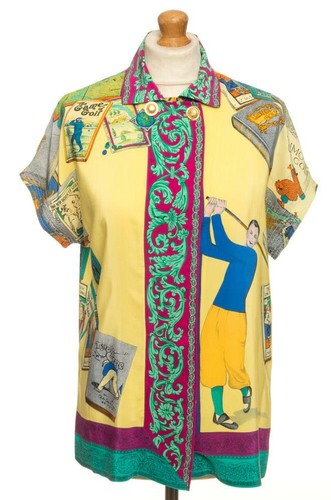 Vtg versace seidenhemd - vtg, uk