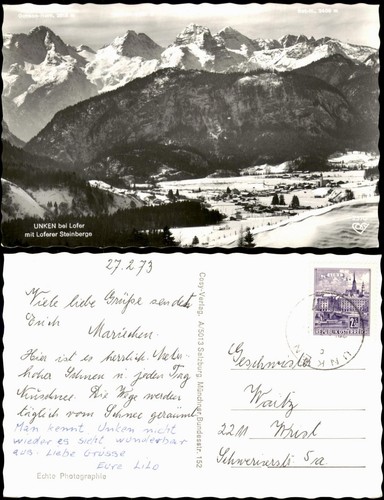Ansichtskarte unken - unken, (salzburg)