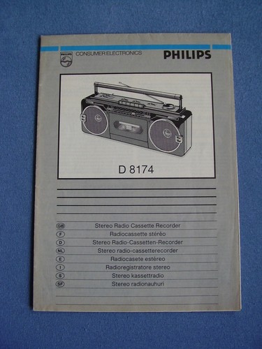 Philips stereo radio cassetten - philips,