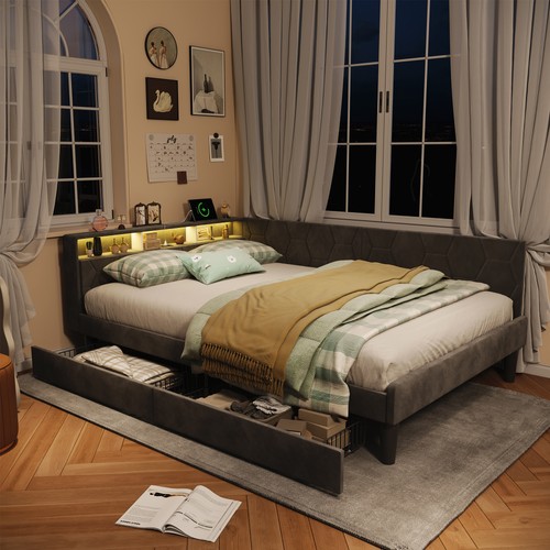 Schlafsofa 140x200cm mit led - 140x200cm,