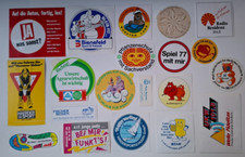Aufkleber-Sammlung Werbeaufkleber Konvolut 80er/90er Sticker, 20 Stück