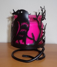 Partylite Halloween Gothic Deko Rabe P93189 + 3-Dochtglas Pink Pineapple Colada